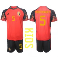 Belgium Jan Vertonghen #5 Replica Home Minikit World Cup 2022 Short Sleeve (+ pants)